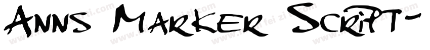 Anns Marker Script字体转换